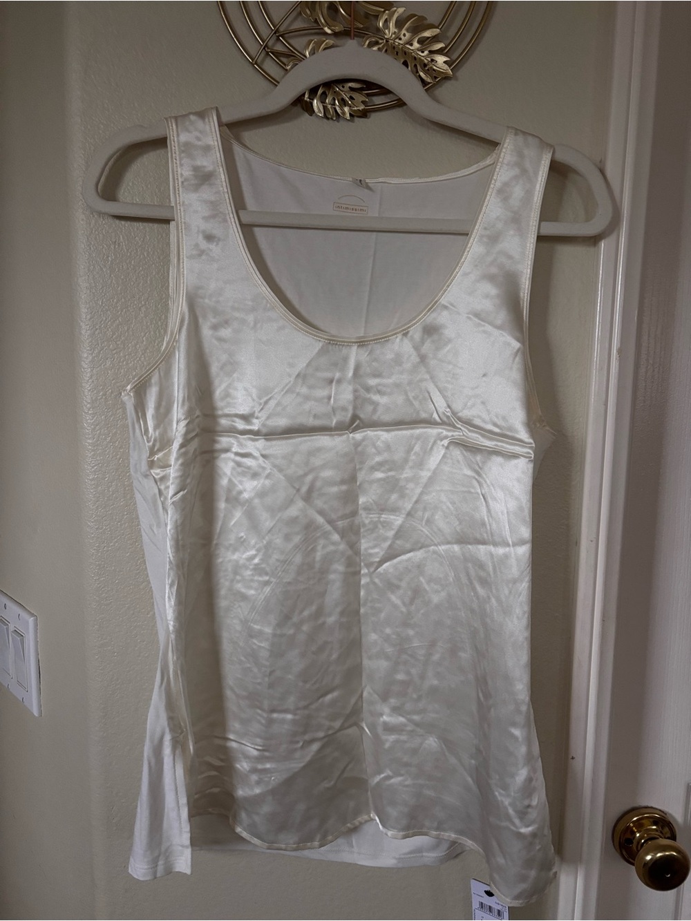 Intimissimi Silk Set 4 pcs - Robe, tank top, pants and panties Lace Trim - Cream - Picture 12 of 16